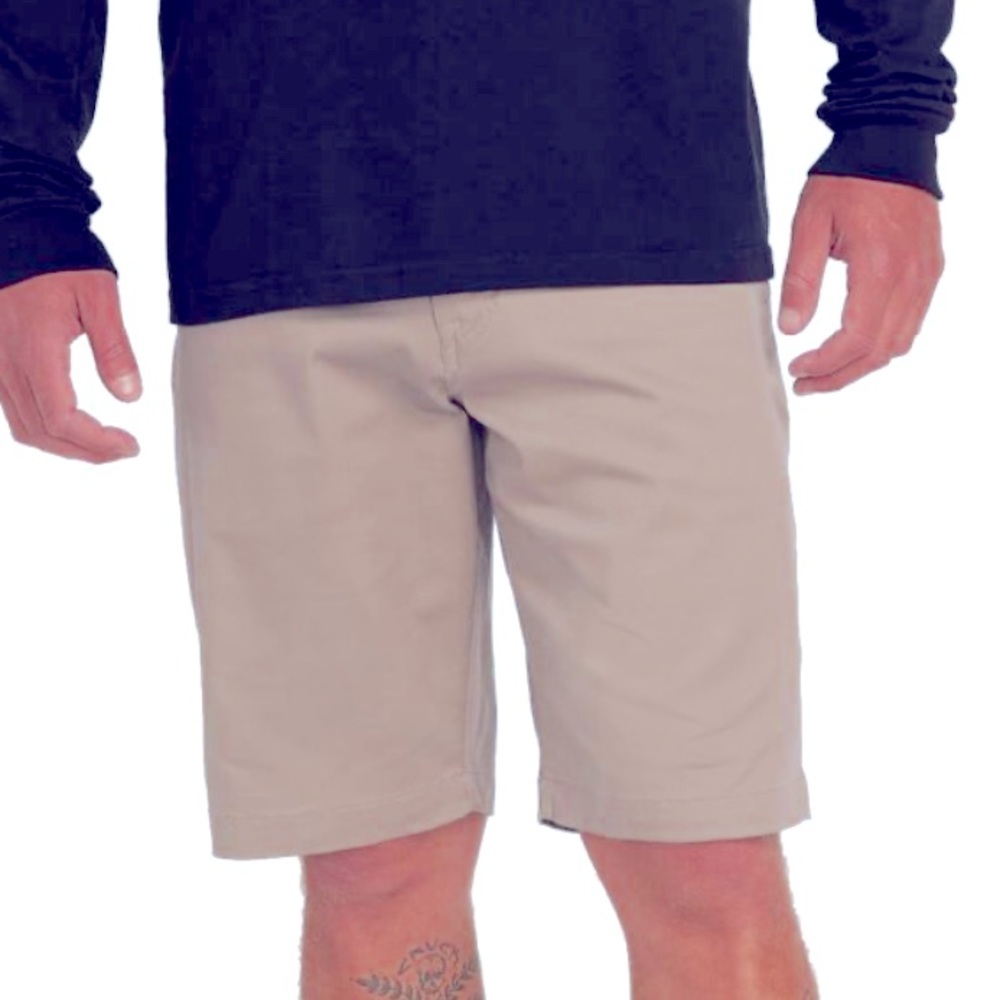 Volcom NEW Frickin Modern Stretch Shorts Khaki